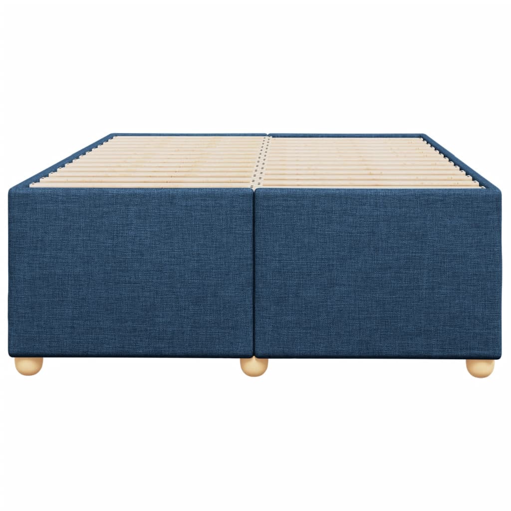 Bedframe zonder matras 120x190 cm stof blauw is nu te koop bij PeponiXL, paradijselijk wonen!