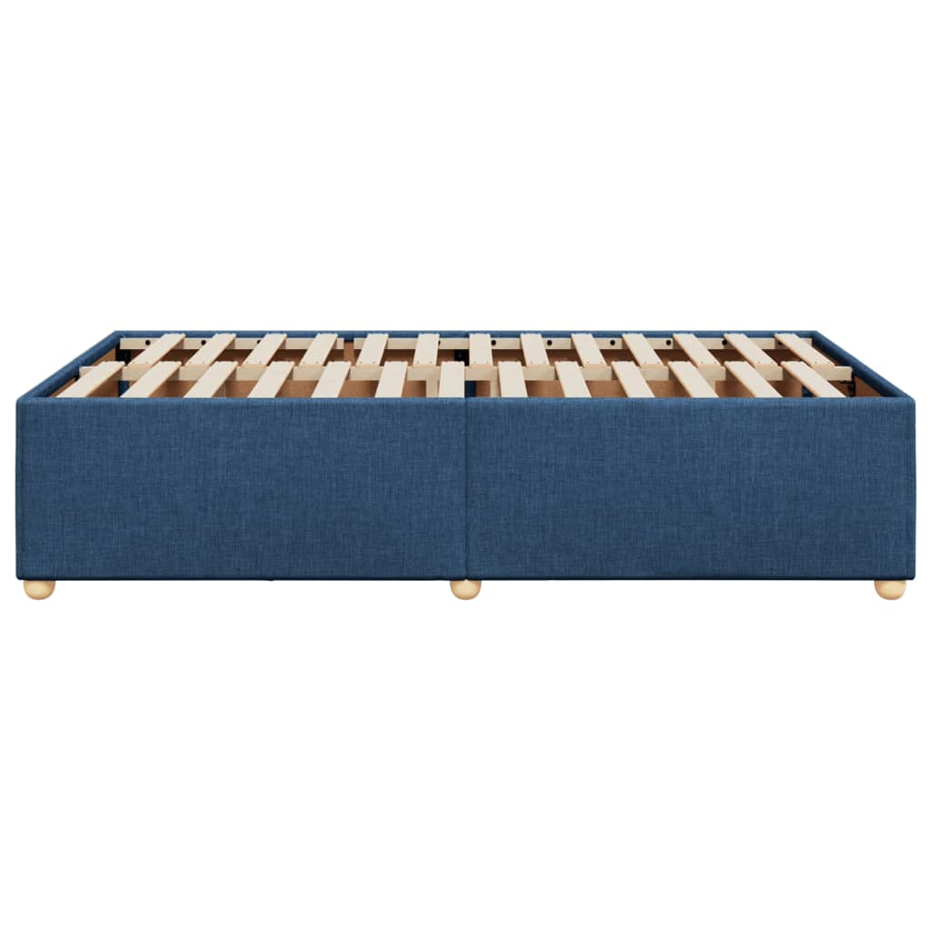 Bedframe zonder matras 120x190 cm stof blauw is nu te koop bij PeponiXL, paradijselijk wonen!