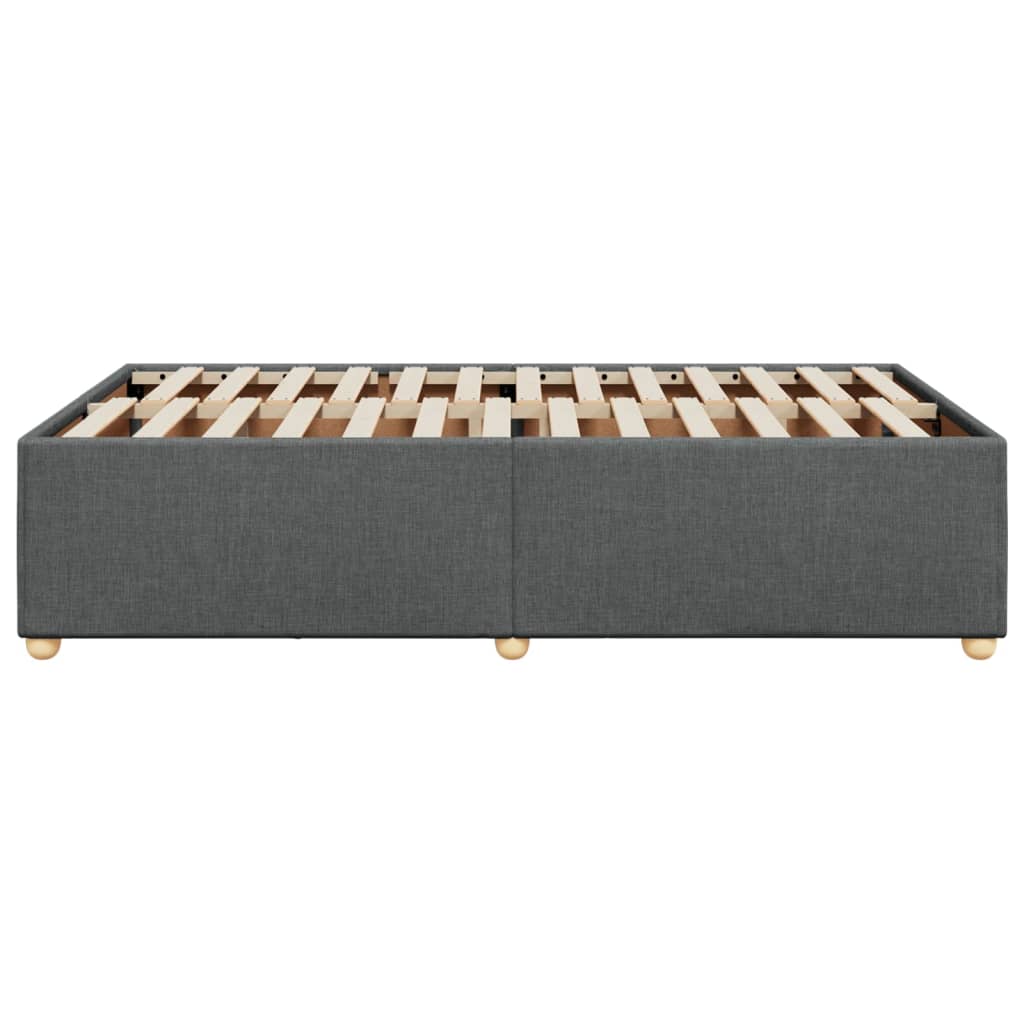 Bedframe zonder matras 120x200 cm stof donkergrijs is nu te koop bij PeponiXL, paradijselijk wonen!
