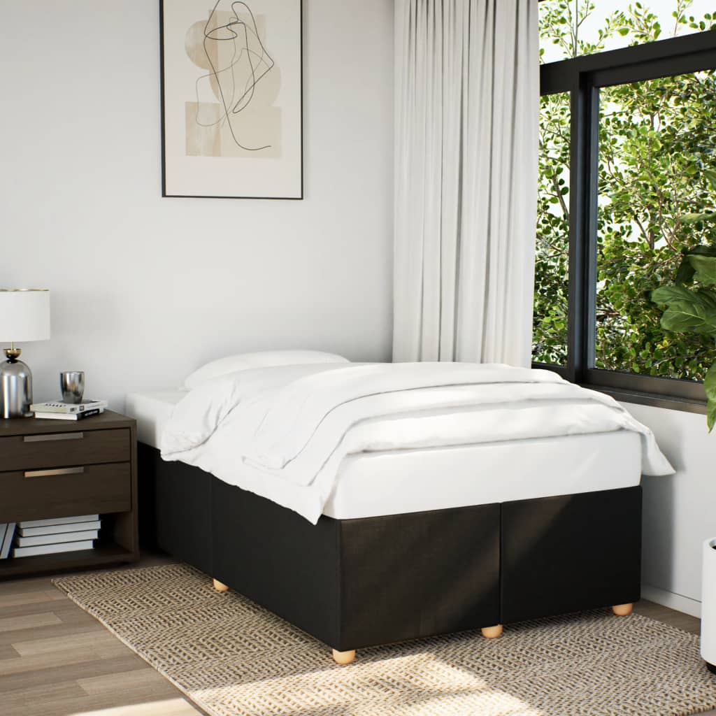 Bedframe zonder matras 120x200 cm stof zwart is nu te koop bij PeponiXL, paradijselijk wonen!