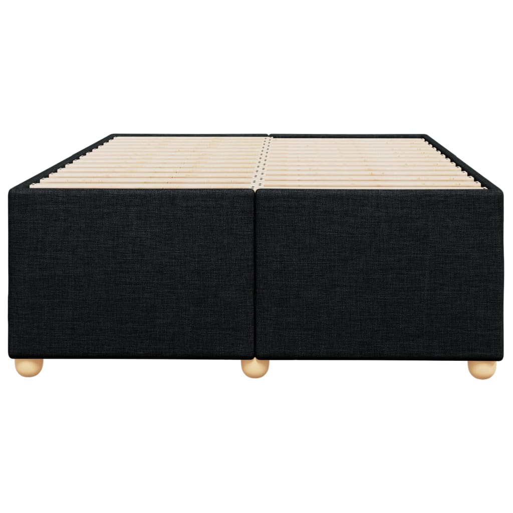 Bedframe zonder matras 120x200 cm stof zwart is nu te koop bij PeponiXL, paradijselijk wonen!
