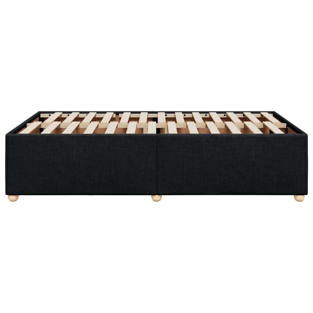 Bedframe zonder matras 120x200 cm stof zwart is nu te koop bij PeponiXL, paradijselijk wonen!
