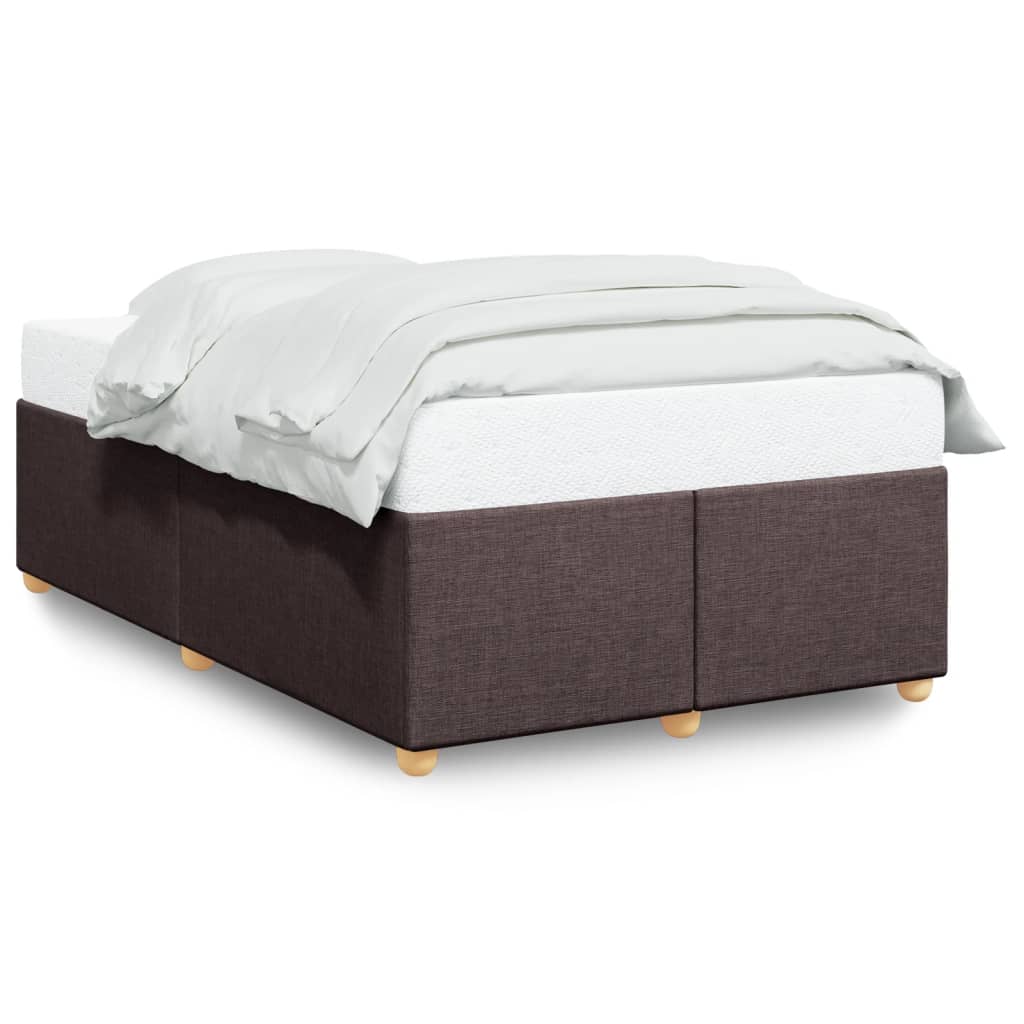 Bedframe zonder matras 120x200 cm stof donkerbruin is nu te koop bij PeponiXL, paradijselijk wonen!