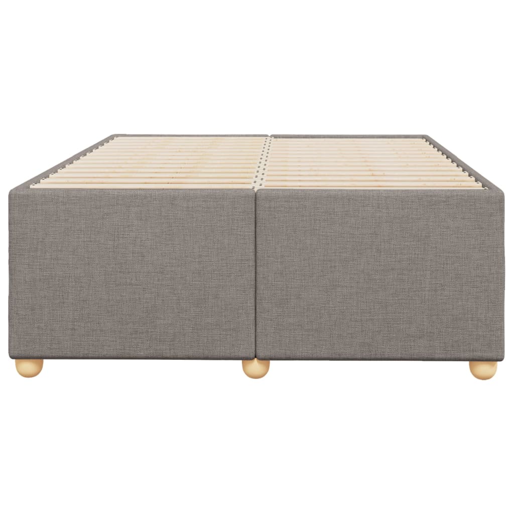 Bedframe zonder matras 120x200 cm stof taupe is nu te koop bij PeponiXL, paradijselijk wonen!