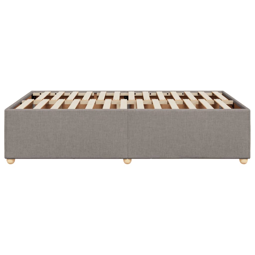 Bedframe zonder matras 120x200 cm stof taupe is nu te koop bij PeponiXL, paradijselijk wonen!