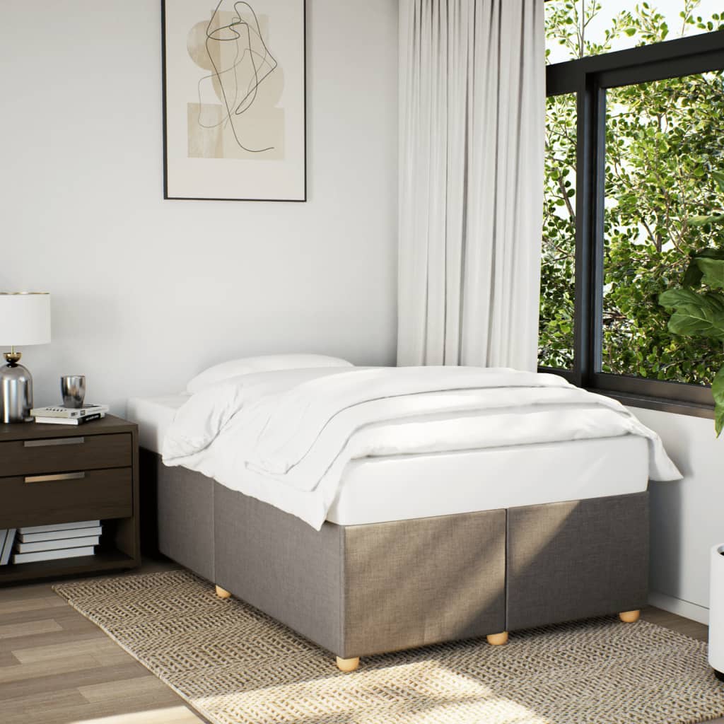 Bedframe zonder matras 120x200 cm stof taupe is nu te koop bij PeponiXL, paradijselijk wonen!