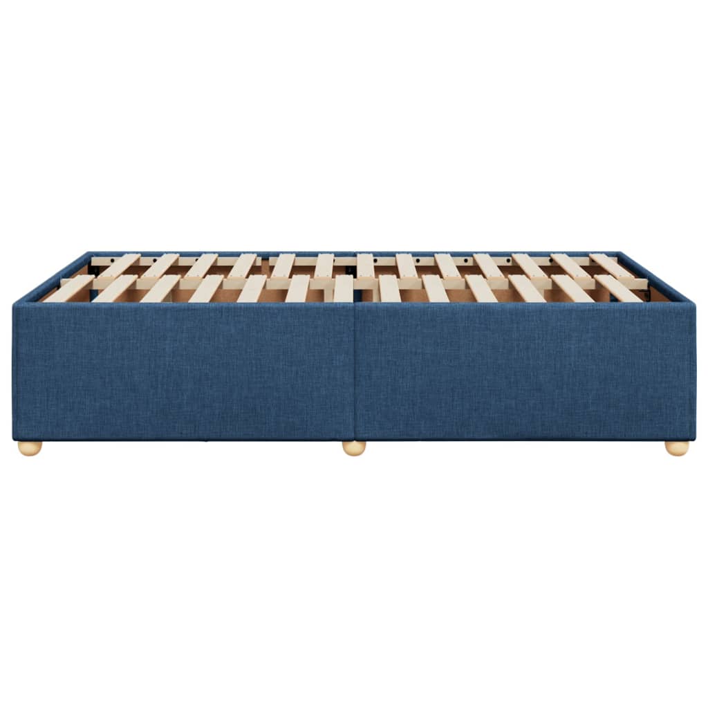 Bedframe zonder matras 120x200 cm stof blauw is nu te koop bij PeponiXL, paradijselijk wonen!