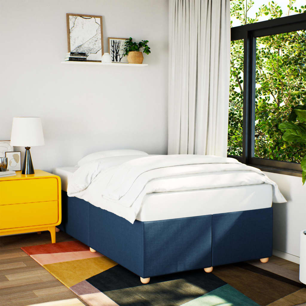 Bedframe zonder matras 120x200 cm stof blauw is nu te koop bij PeponiXL, paradijselijk wonen!