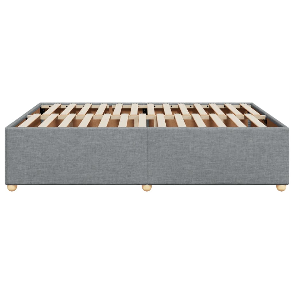 Bedframe zonder matras stof lichtgrijs 140x190 cm is nu te koop bij PeponiXL, paradijselijk wonen!