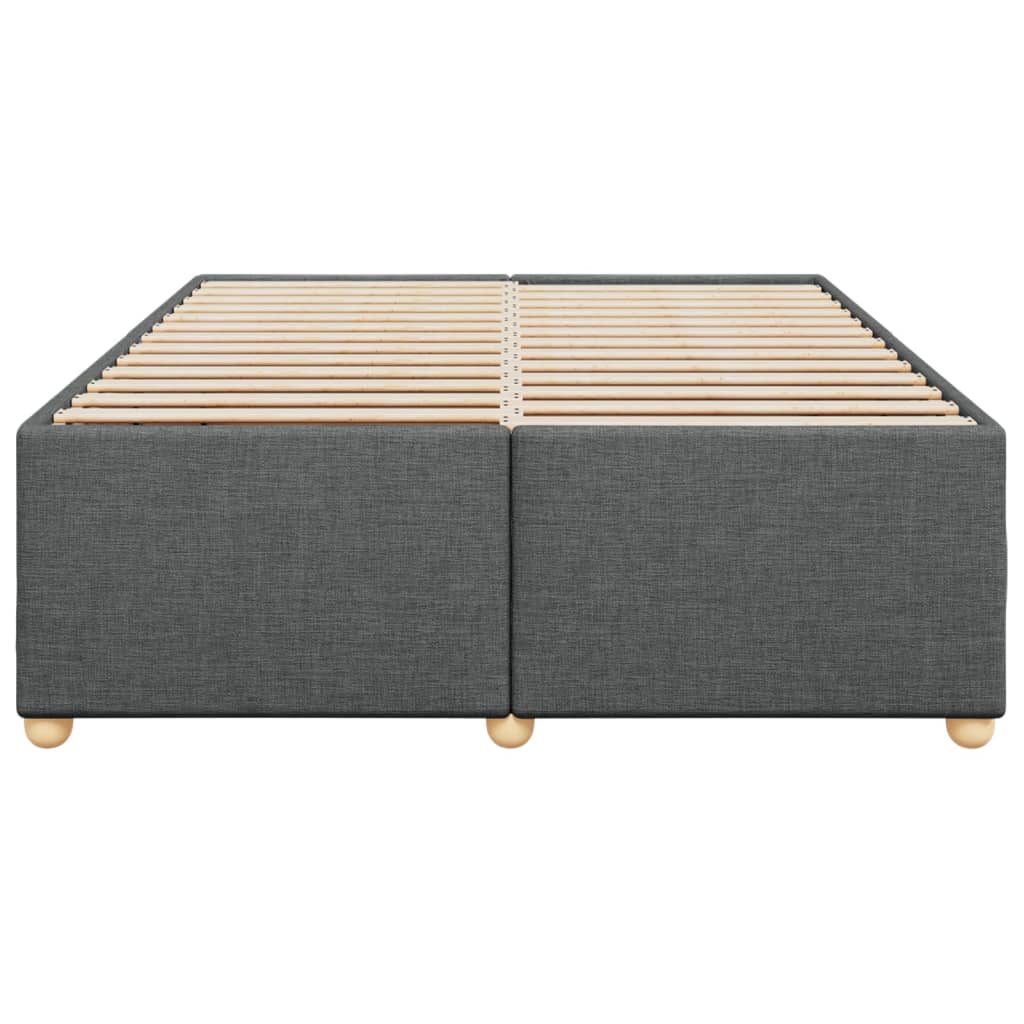 Bedframe zonder matras stof donkergrijs 140x190 cm is nu te koop bij PeponiXL, paradijselijk wonen!
