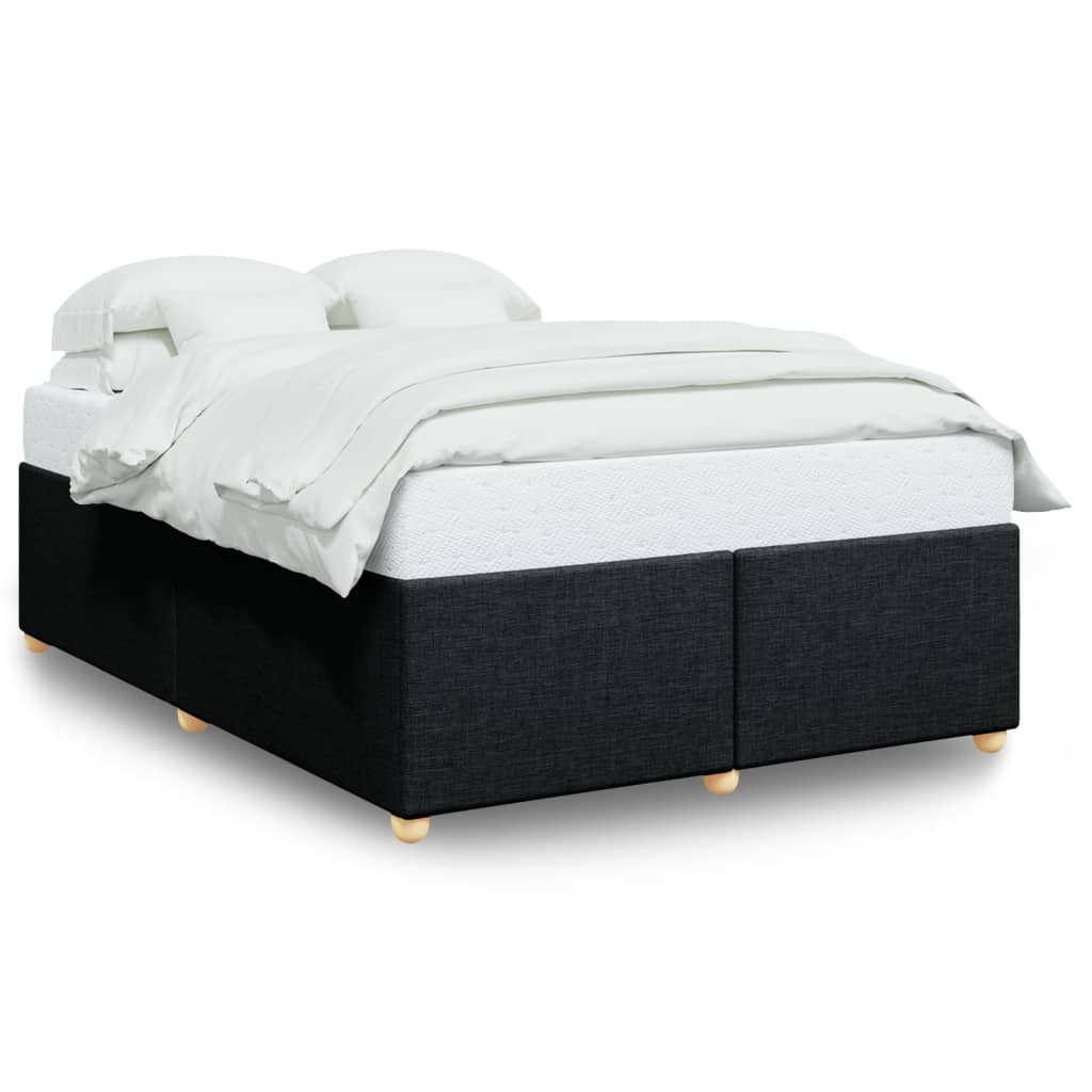 Bedframe zonder matras stof zwart 140x190 cm is nu te koop bij PeponiXL, paradijselijk wonen!