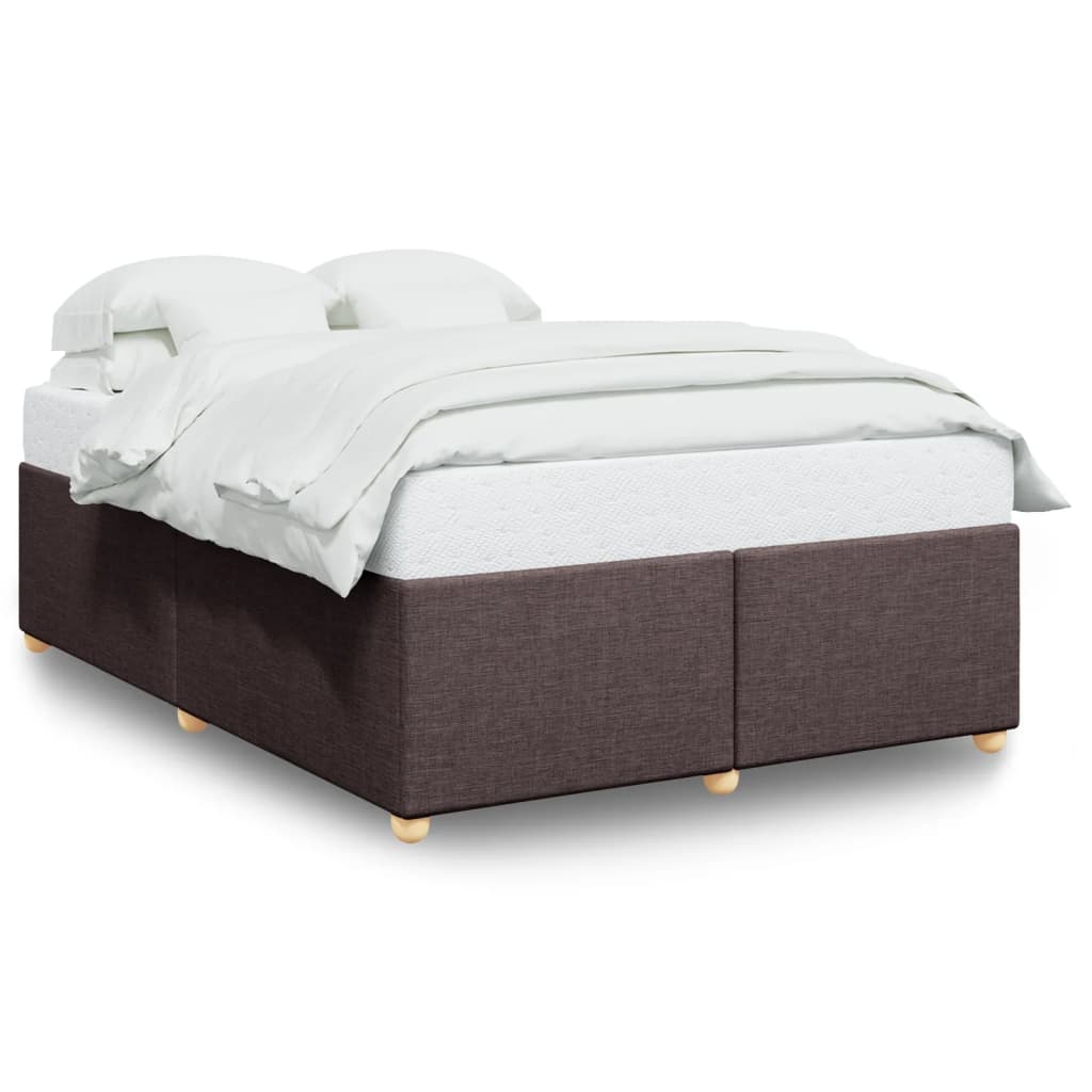 Bedframe zonder matras stof donkerbruin 140x190 cm is nu te koop bij PeponiXL, paradijselijk wonen!