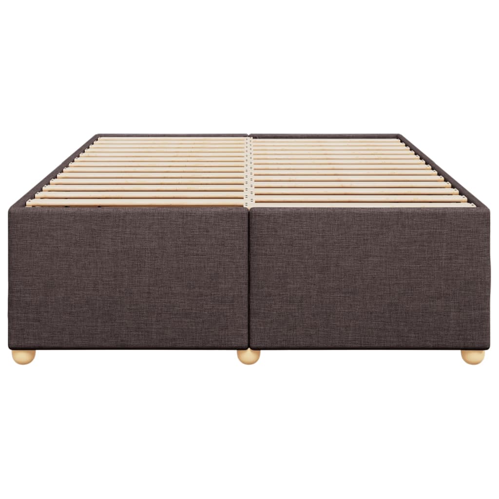 Bedframe zonder matras stof donkerbruin 140x190 cm is nu te koop bij PeponiXL, paradijselijk wonen!