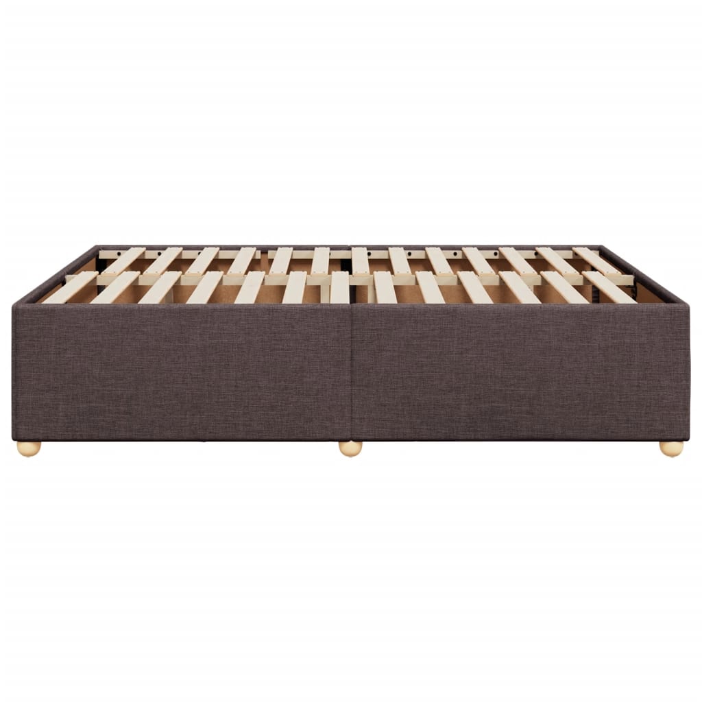 Bedframe zonder matras stof donkerbruin 140x190 cm is nu te koop bij PeponiXL, paradijselijk wonen!
