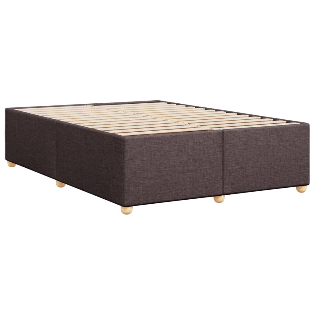 Bedframe zonder matras stof donkerbruin 140x190 cm is nu te koop bij PeponiXL, paradijselijk wonen!