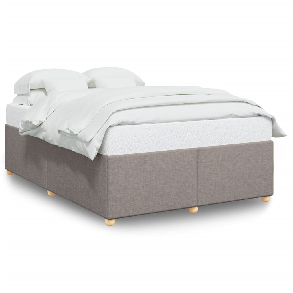 Bedframe zonder matras stof taupe 140x190 cm is nu te koop bij PeponiXL, paradijselijk wonen!