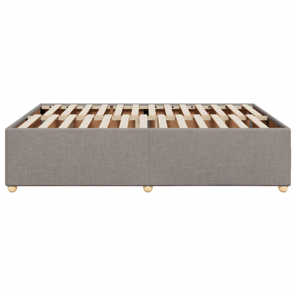 Bedframe zonder matras stof taupe 140x190 cm is nu te koop bij PeponiXL, paradijselijk wonen!