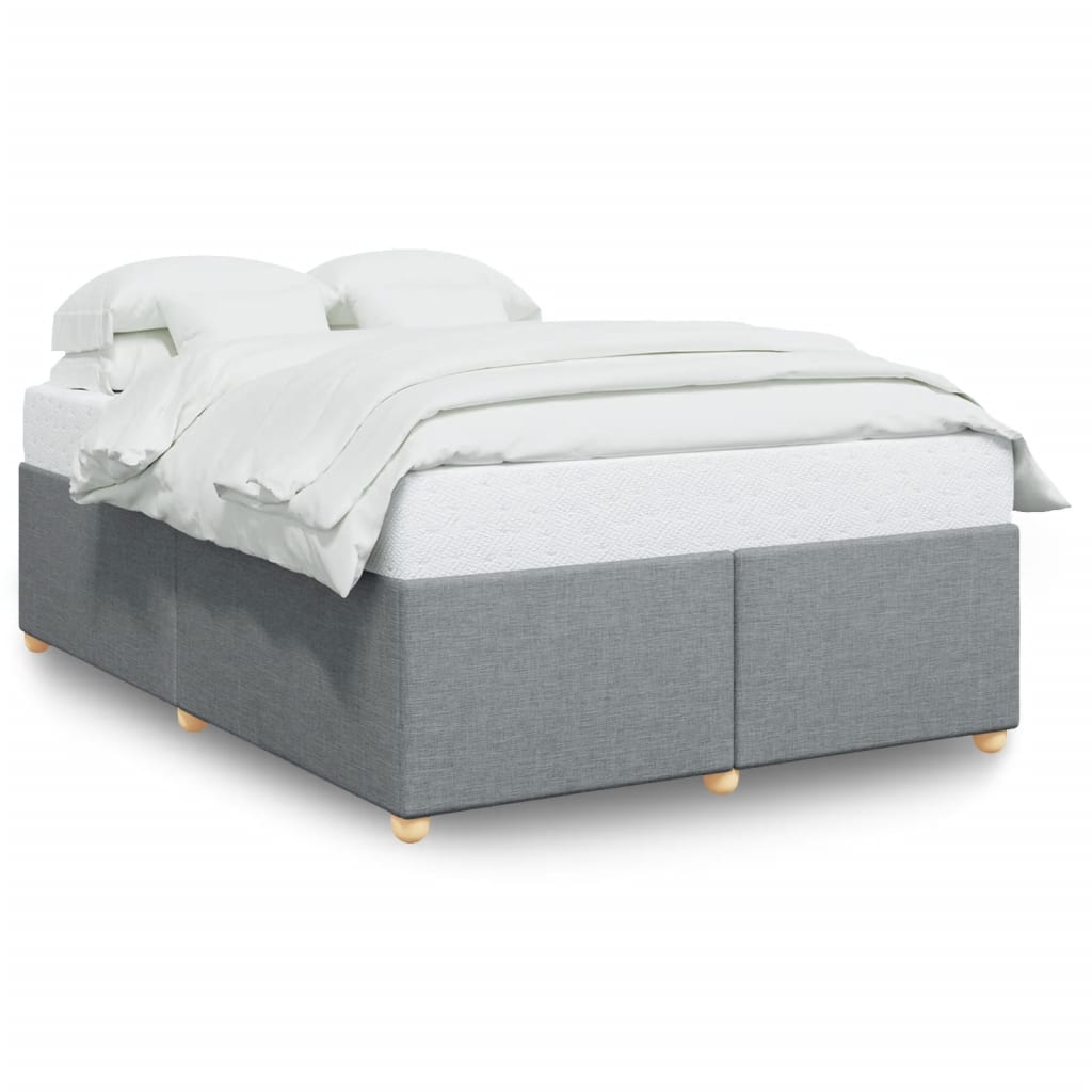 Bedframe zonder matras stof lichtgrijs 140x200 cm is nu te koop bij PeponiXL, paradijselijk wonen!