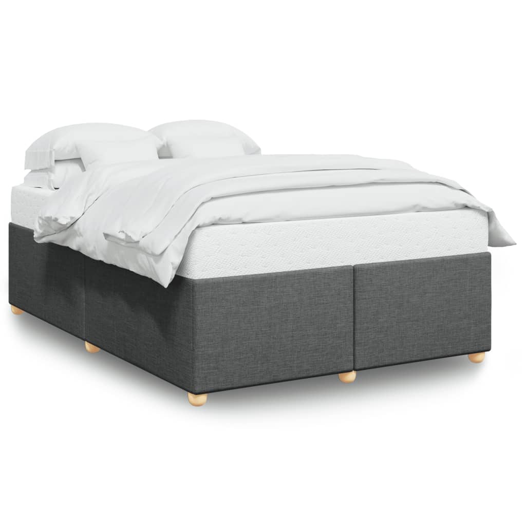 Bedframe zonder matras stof donkergrijs 140x200 cm is nu te koop bij PeponiXL, paradijselijk wonen!