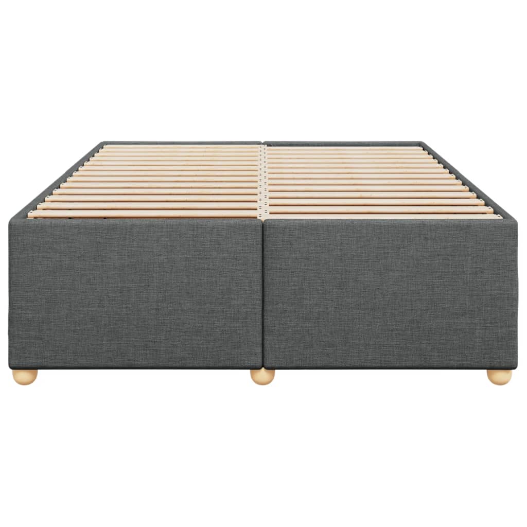 Bedframe zonder matras stof donkergrijs 140x200 cm is nu te koop bij PeponiXL, paradijselijk wonen!