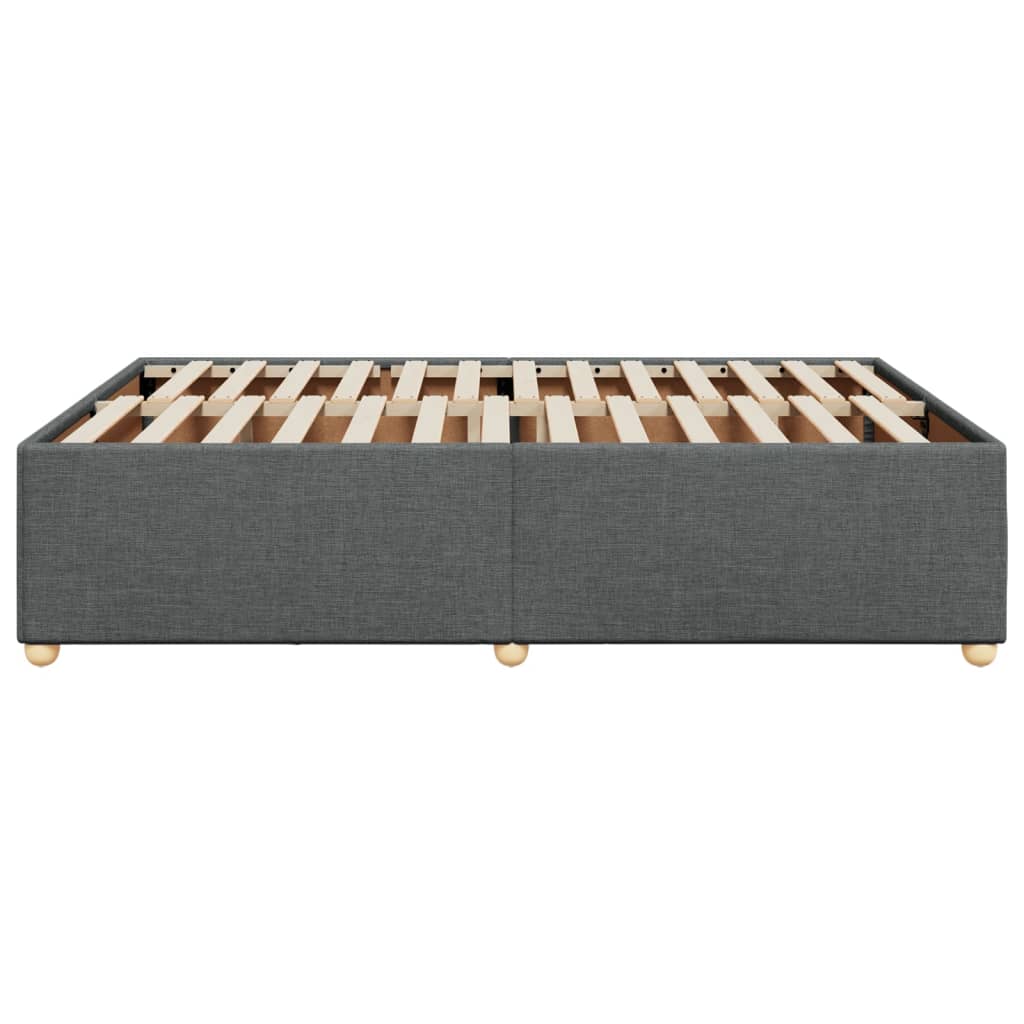 Bedframe zonder matras stof donkergrijs 140x200 cm is nu te koop bij PeponiXL, paradijselijk wonen!