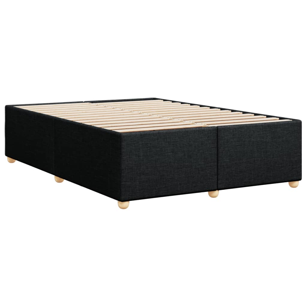Bedframe zonder matras stof zwart 140x200 cm is nu te koop bij PeponiXL, paradijselijk wonen!