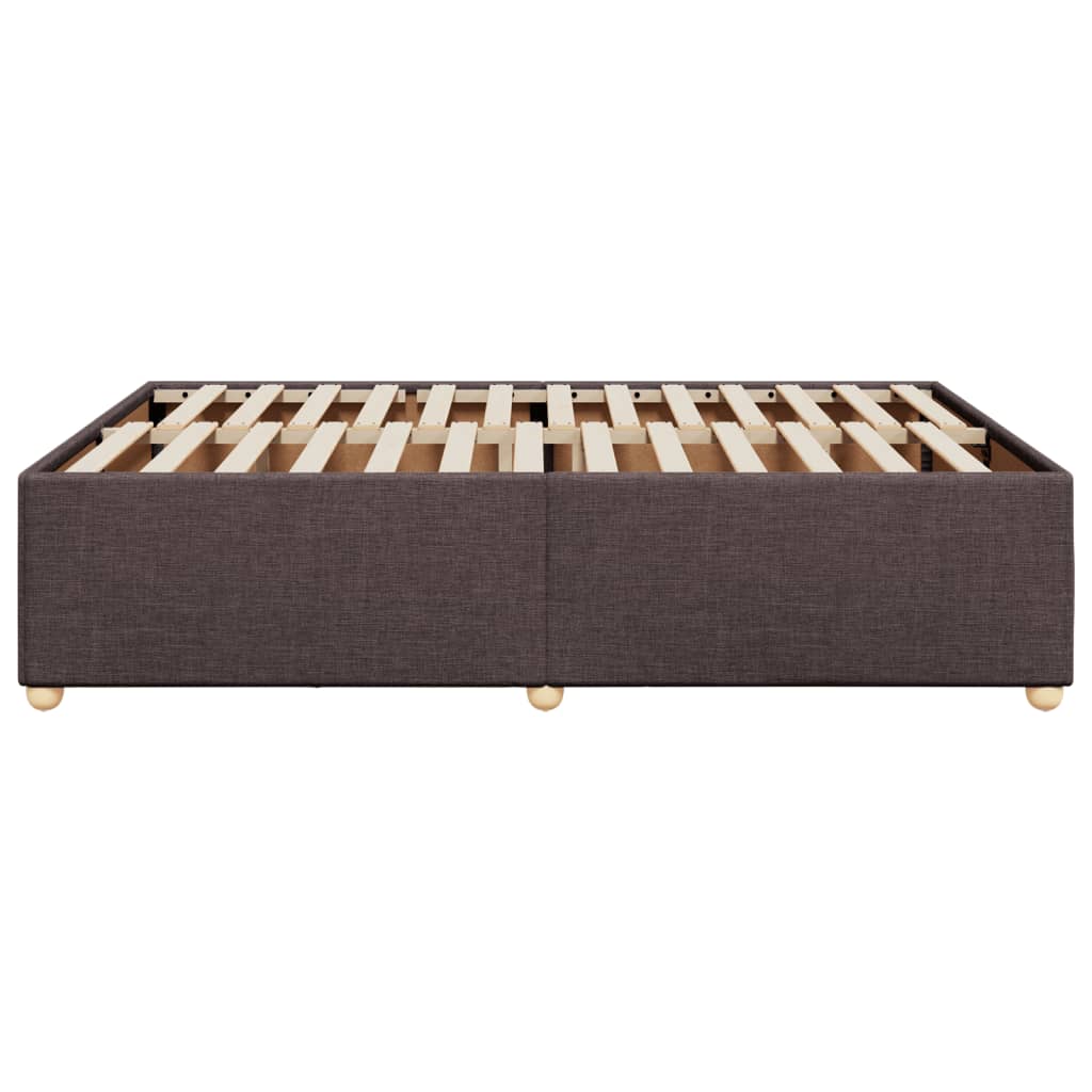 Bedframe zonder matras stof donkerbruin 140x200 cm is nu te koop bij PeponiXL, paradijselijk wonen!