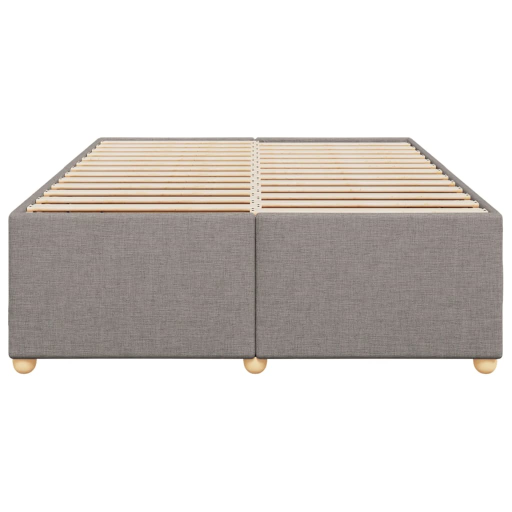 Bedframe zonder matras stof taupe 140x200 cm is nu te koop bij PeponiXL, paradijselijk wonen!