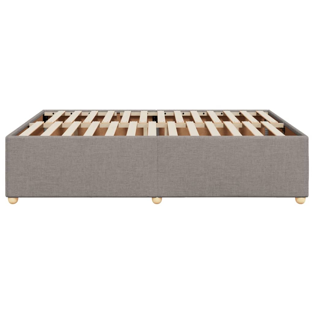 Bedframe zonder matras stof taupe 140x200 cm is nu te koop bij PeponiXL, paradijselijk wonen!
