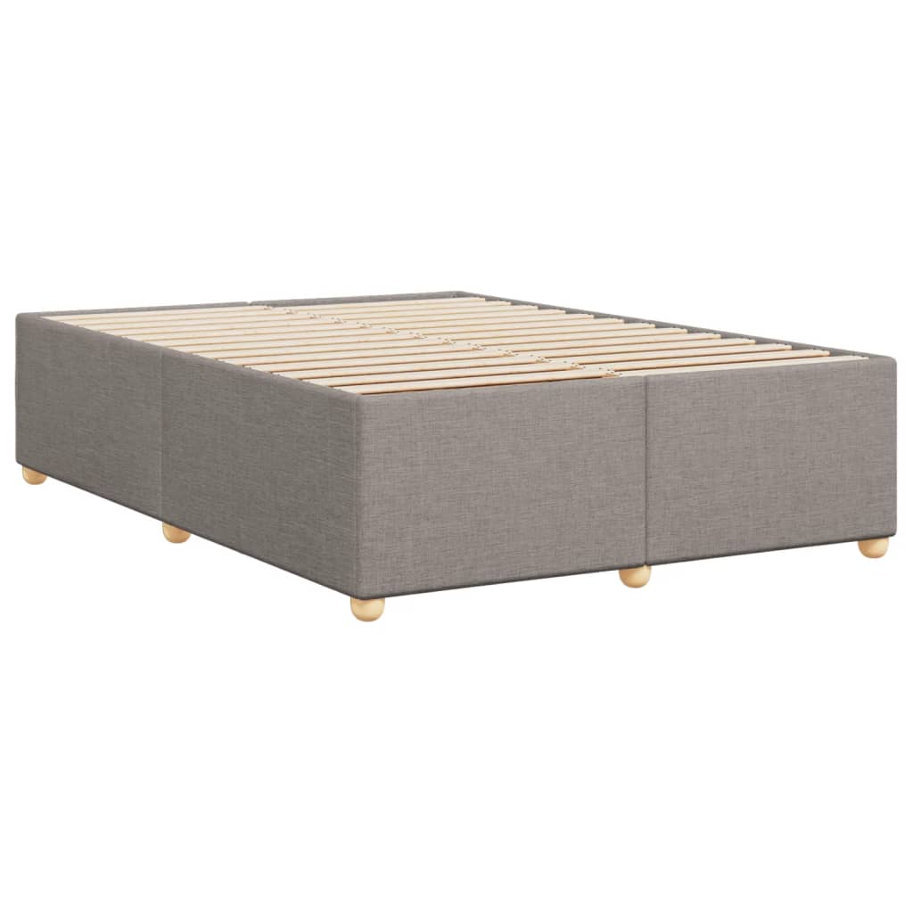 Bedframe zonder matras stof taupe 140x200 cm is nu te koop bij PeponiXL, paradijselijk wonen!