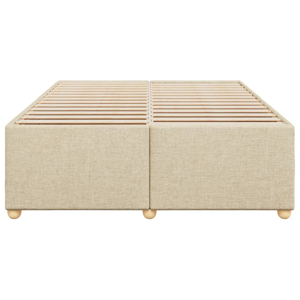 Bedframe zonder matras stof crèmekleurig 140x200 cm is nu te koop bij PeponiXL, paradijselijk wonen!