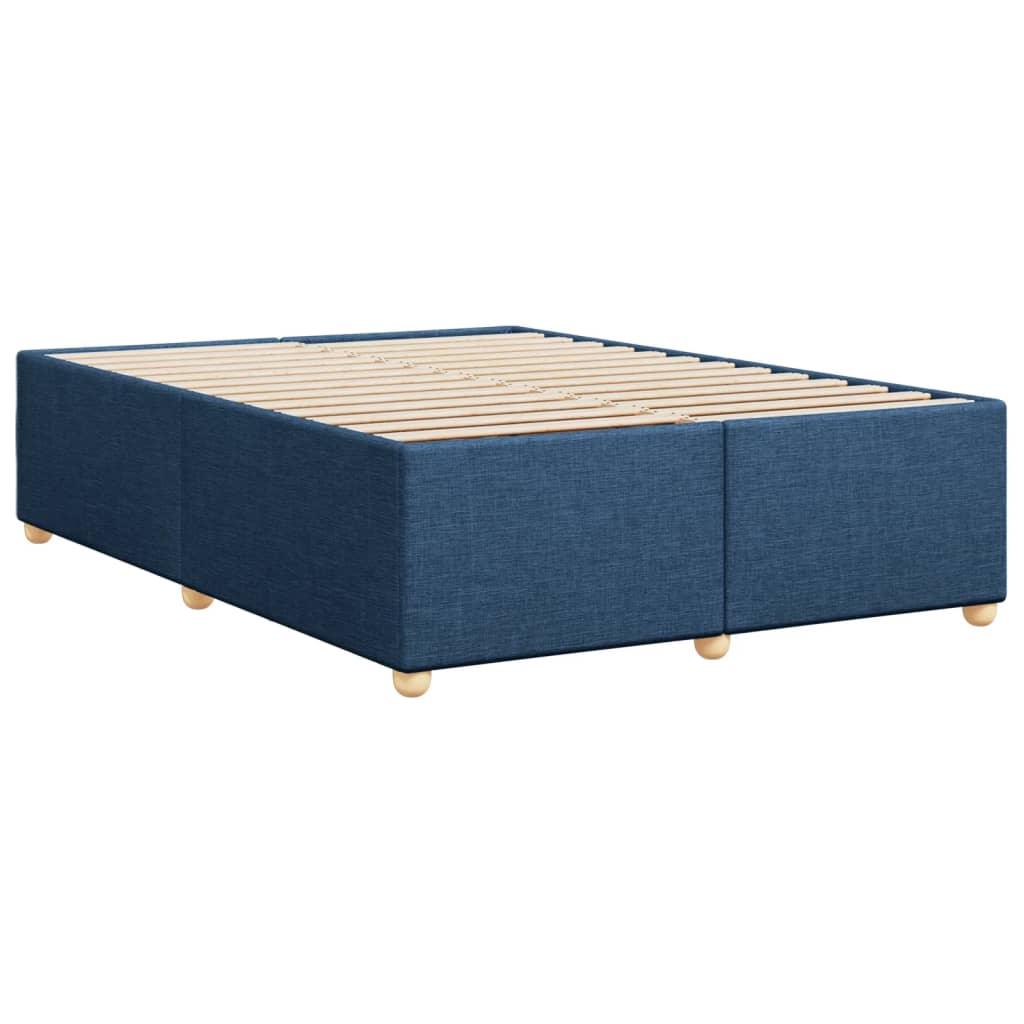 Bedframe zonder matras stof blauw 140x200 cm is nu te koop bij PeponiXL, paradijselijk wonen!