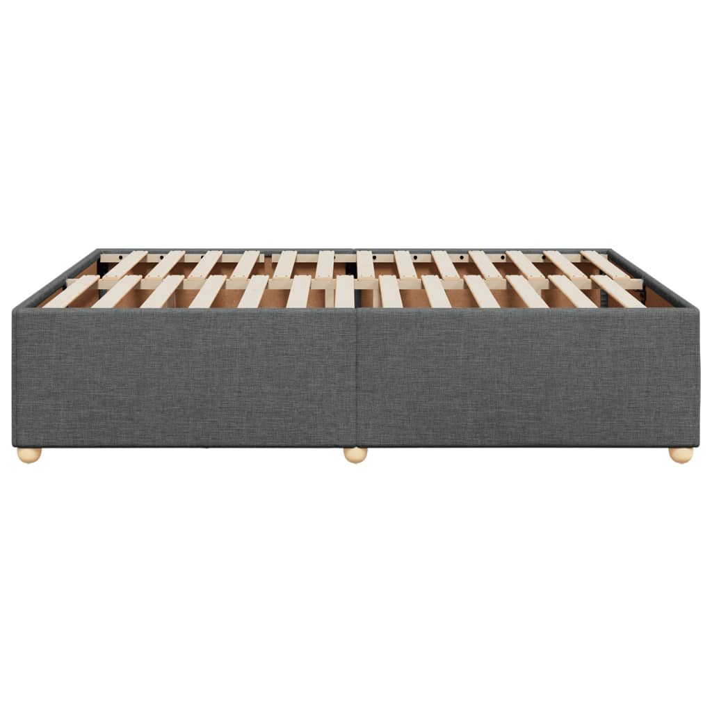 Bedframe zonder matras stof donkergrijs 160x200 cm is nu te koop bij PeponiXL, paradijselijk wonen!