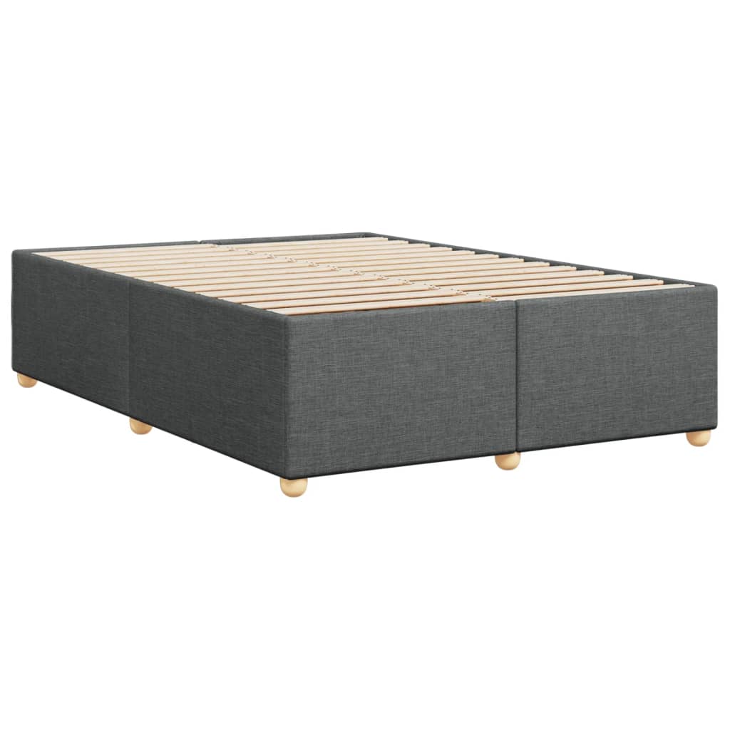 Bedframe zonder matras stof donkergrijs 160x200 cm is nu te koop bij PeponiXL, paradijselijk wonen!