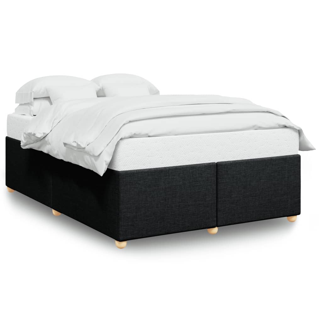 Bedframe zonder matras stof zwart 160x200 cm is nu te koop bij PeponiXL, paradijselijk wonen!