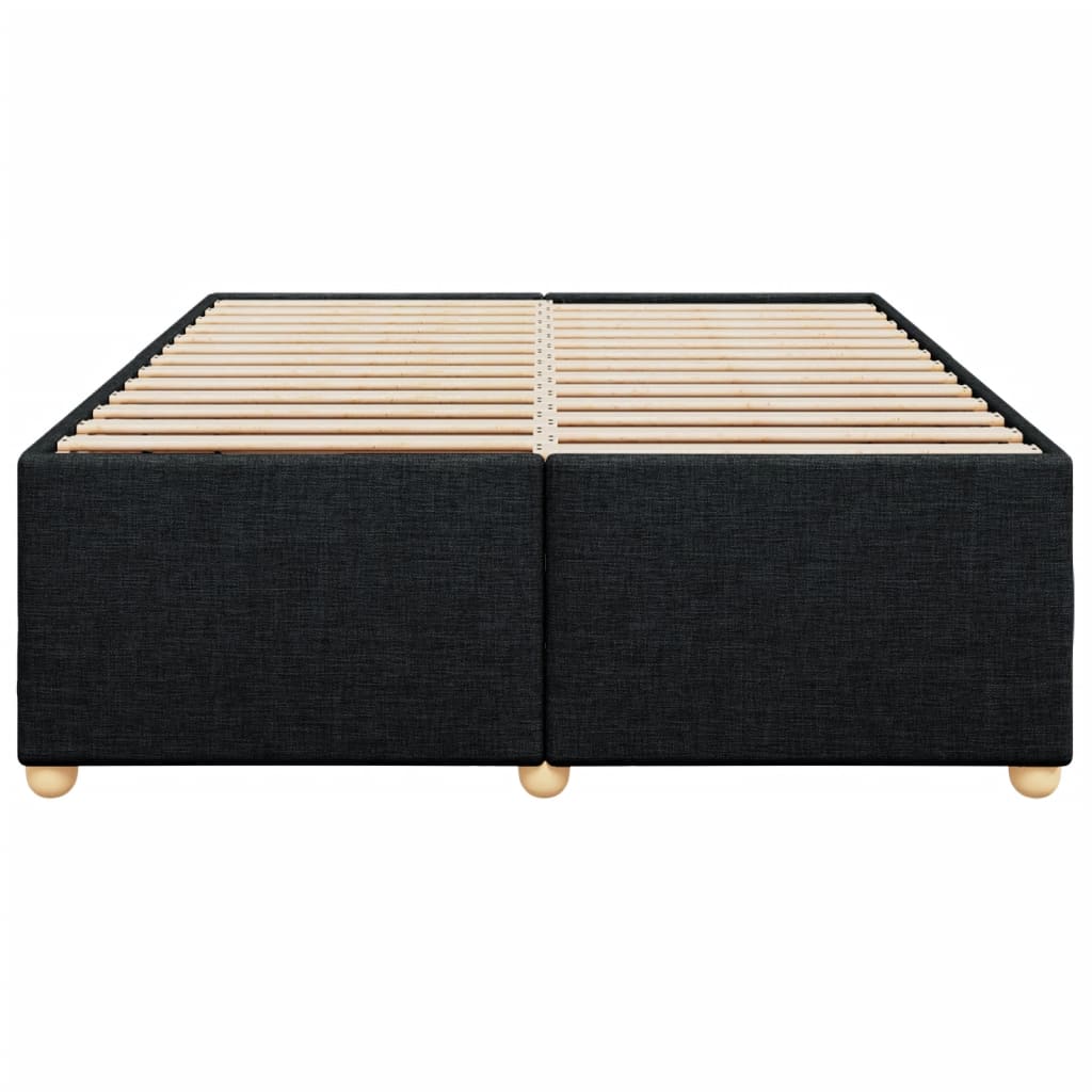 Bedframe zonder matras stof zwart 160x200 cm is nu te koop bij PeponiXL, paradijselijk wonen!