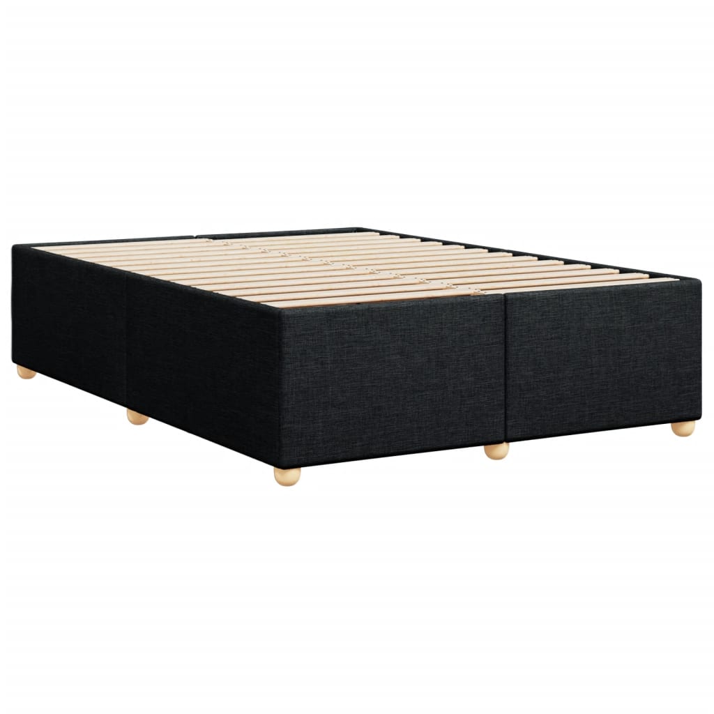 Bedframe zonder matras stof zwart 160x200 cm is nu te koop bij PeponiXL, paradijselijk wonen!