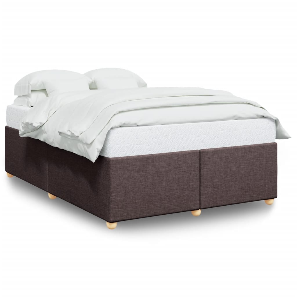 Bedframe zonder matras stof donkerbruin 160x200 cm is nu te koop bij PeponiXL, paradijselijk wonen!