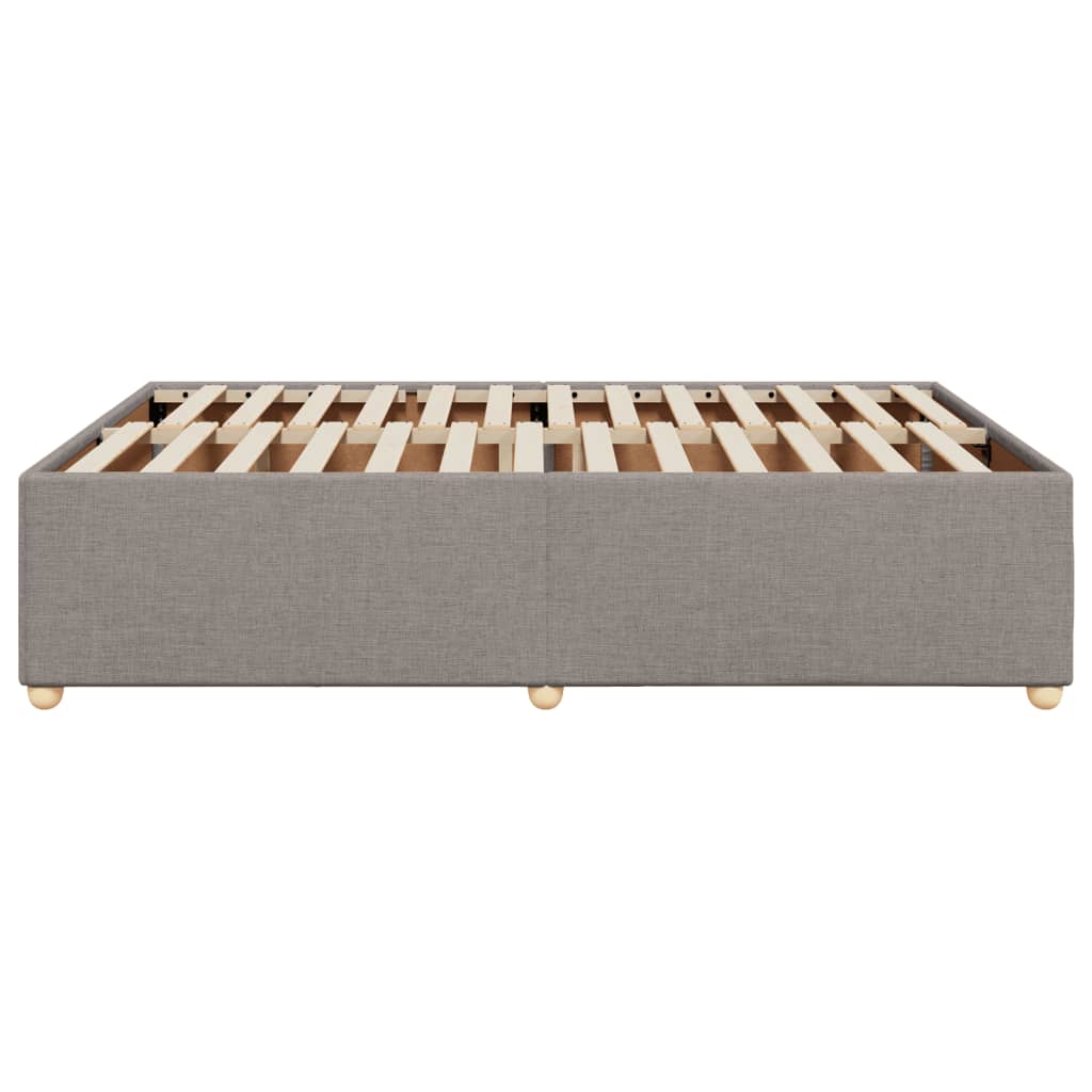 Bedframe zonder matras stof taupe 160x200 cm is nu te koop bij PeponiXL, paradijselijk wonen!