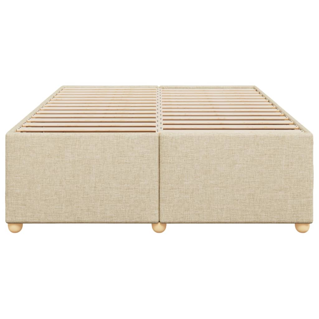 Bedframe zonder matras stof crèmekleurig 160x200 cm is nu te koop bij PeponiXL, paradijselijk wonen!