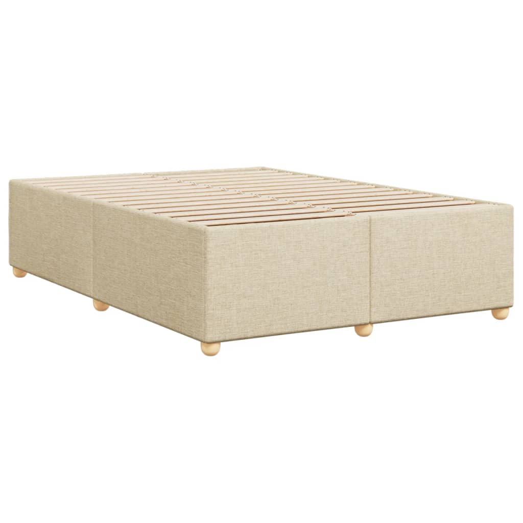 Bedframe zonder matras stof crèmekleurig 160x200 cm is nu te koop bij PeponiXL, paradijselijk wonen!