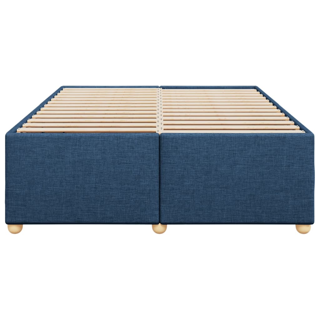 Bedframe zonder matras stof blauw 160x200 cm is nu te koop bij PeponiXL, paradijselijk wonen!