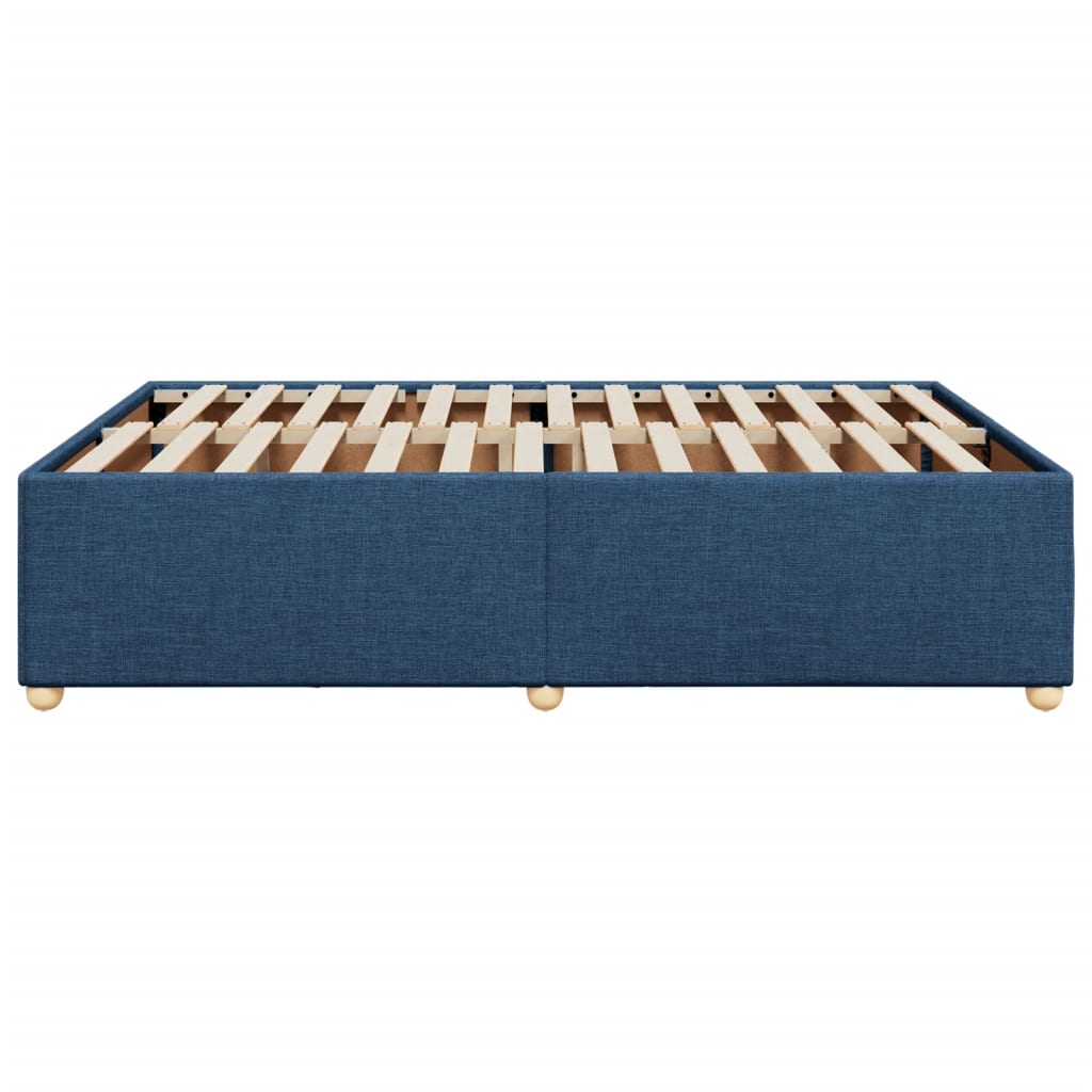 Bedframe zonder matras stof blauw 160x200 cm is nu te koop bij PeponiXL, paradijselijk wonen!