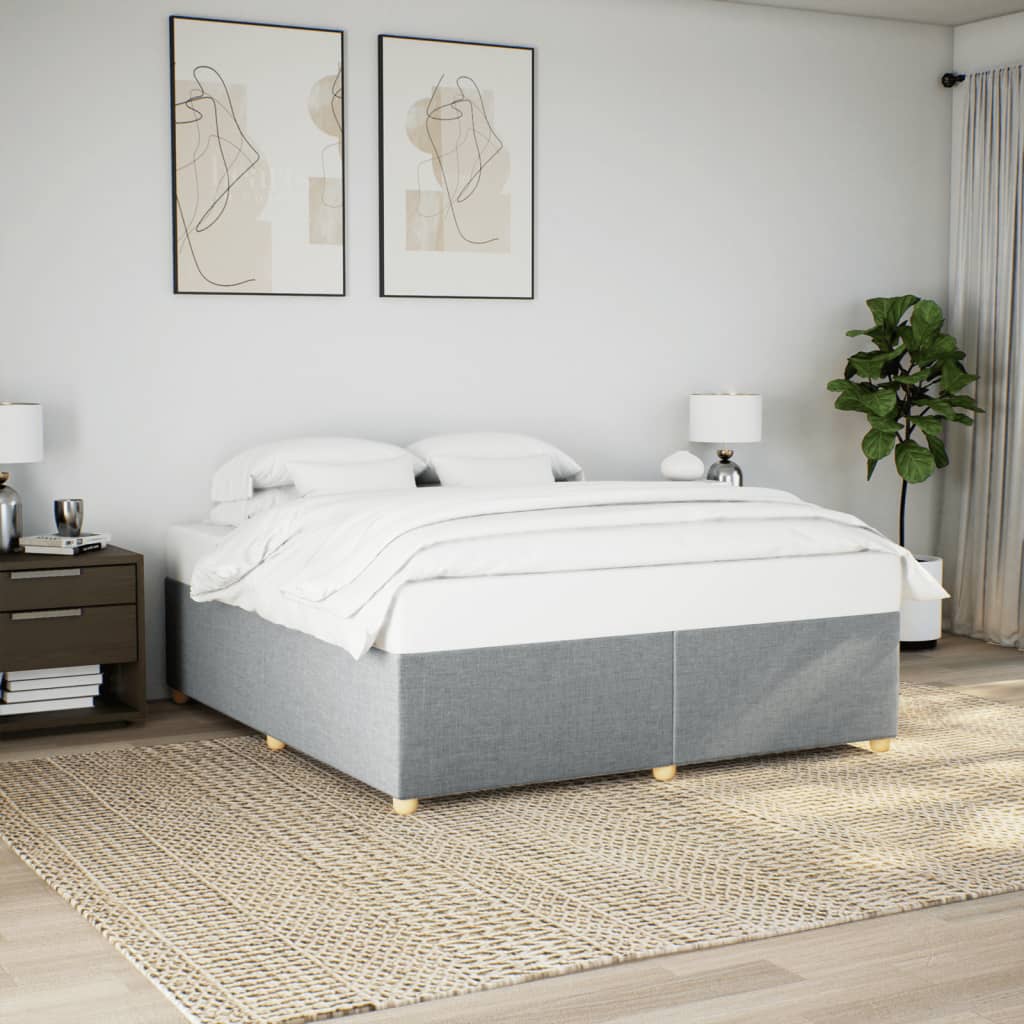 Bedframe zonder matras stof lichtgrijs 180x200 cm is nu te koop bij PeponiXL, paradijselijk wonen!