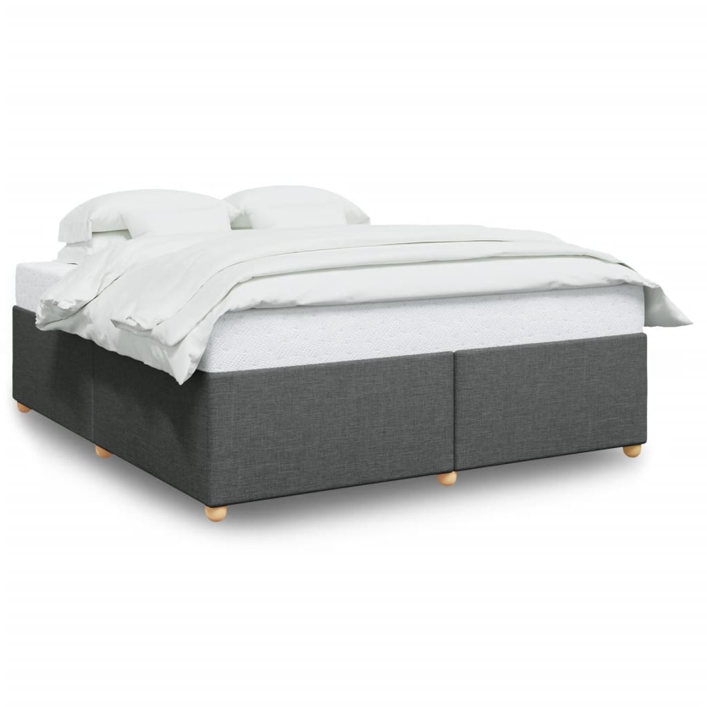 Bedframe zonder matras stof donkergrijs 180x200 cm is nu te koop bij PeponiXL, paradijselijk wonen!