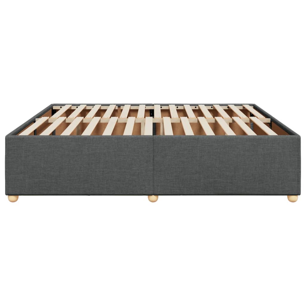 Bedframe zonder matras stof donkergrijs 180x200 cm is nu te koop bij PeponiXL, paradijselijk wonen!