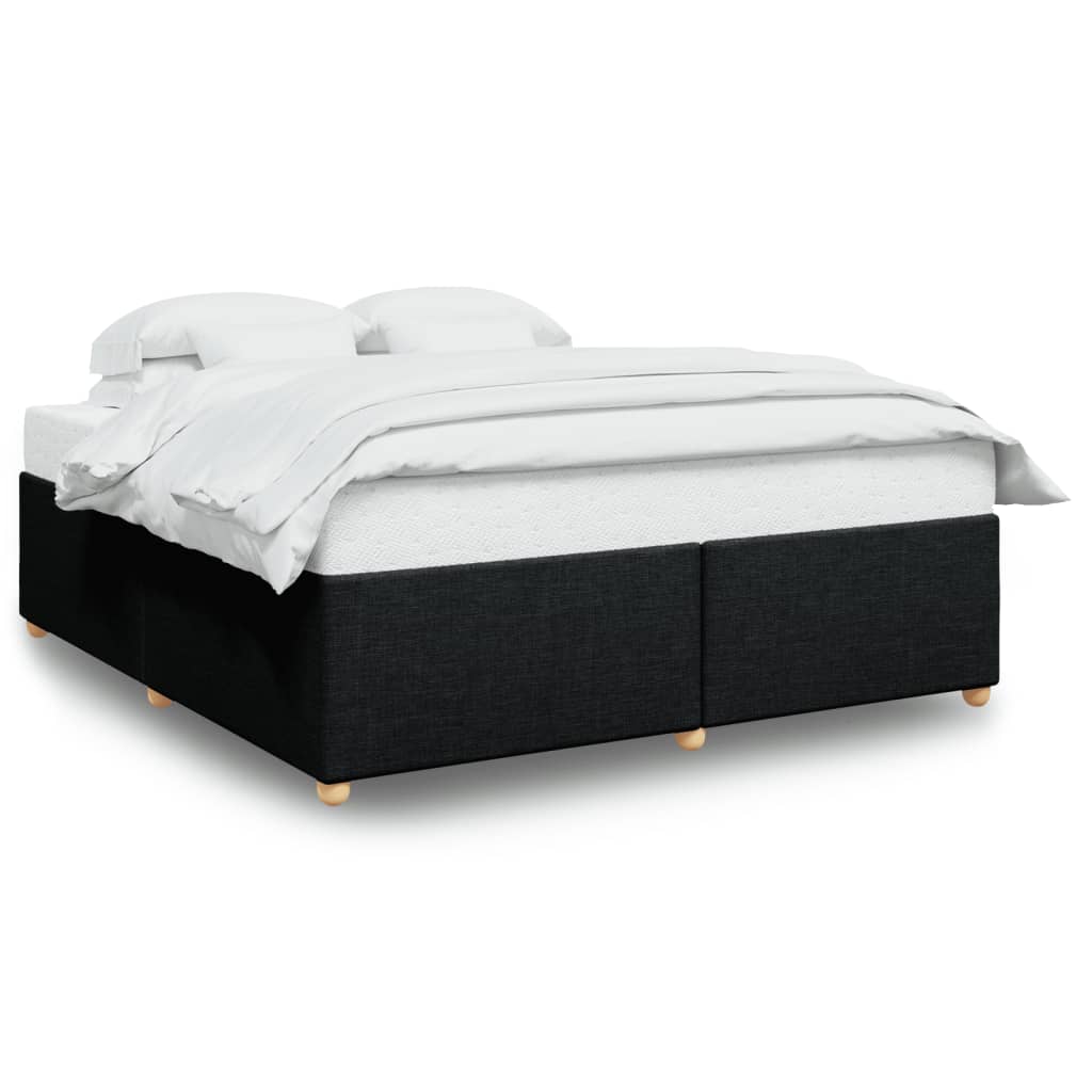 Bedframe zonder matras stof zwart 180x200 cm is nu te koop bij PeponiXL, paradijselijk wonen!