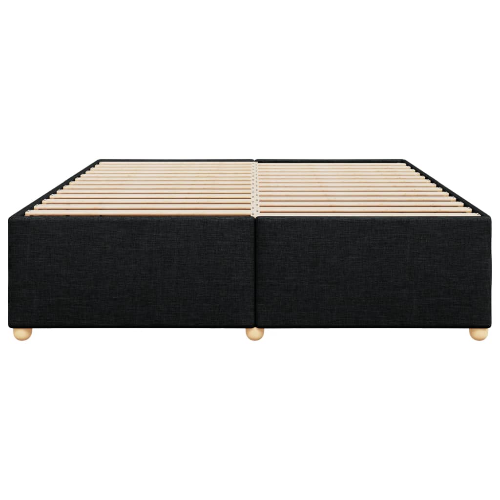 Bedframe zonder matras stof zwart 180x200 cm is nu te koop bij PeponiXL, paradijselijk wonen!