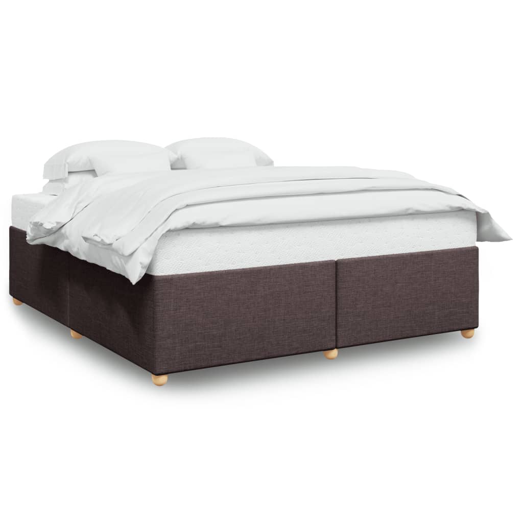 Bedframe zonder matras stof donkerbruin 180x200 cm is nu te koop bij PeponiXL, paradijselijk wonen!
