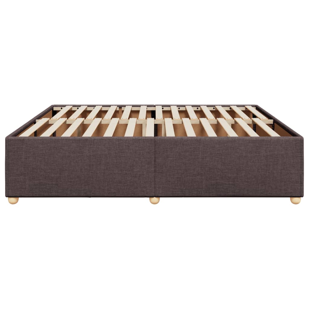 Bedframe zonder matras stof donkerbruin 180x200 cm is nu te koop bij PeponiXL, paradijselijk wonen!